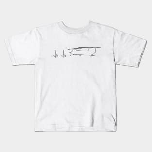 CH-47 Helicopter Heartbeat Pulse Kids T-Shirt